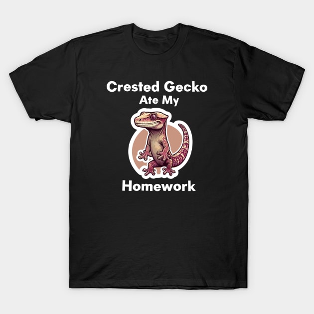 Crested Gecko T-Shirt by dinokate